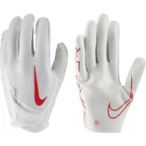 NWT Nike Vapor Jet 7.0 Football Gloves in White / University Red, Adult Small